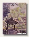 三渓園の小さな橋